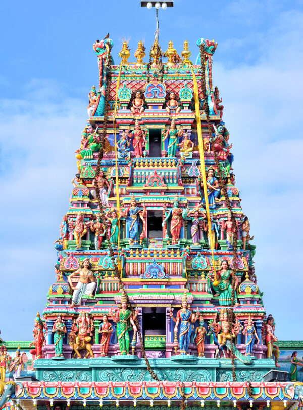 Sculptures on Hindu temple